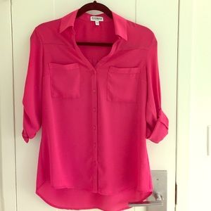 EXPRESS Portofino Shirt - Pink