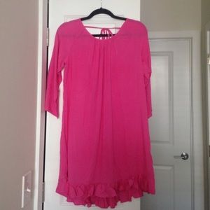 Cute pink tassel coverup
