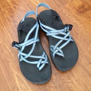 Chacos double two strap sandals Bluebell print