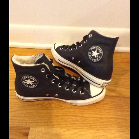 Converse Leather Shearling All Star - Picture 2 of 4