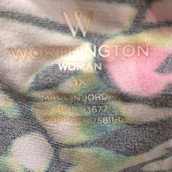 ❌BUNDLED❌Worthington cowl neck Multi color. XL - Picture 3 of 4