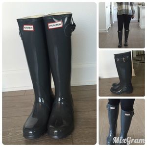 Hunter Boots - Original Gloss in Graphite