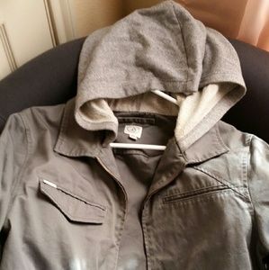 Heavy fabric slate gray volcom men's jacket