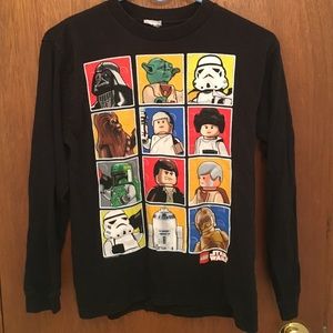 Youth boys Star Wars Lego  long sleeve shirt.
