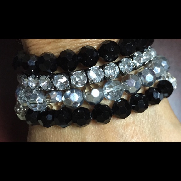 Black and silver mix Express bracelet