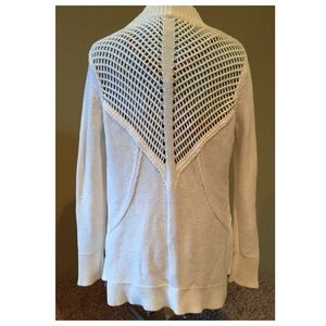 Silent + Noise White Cardigan Sweater
