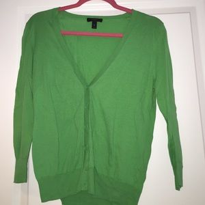 Green Jcrew cardigan