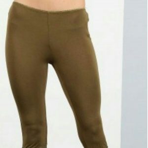 POL olive green festival yoga pants