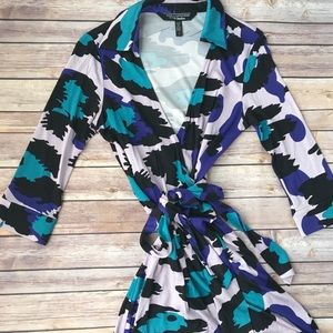 Diane von Furstenberg Justin wrap Dress 10