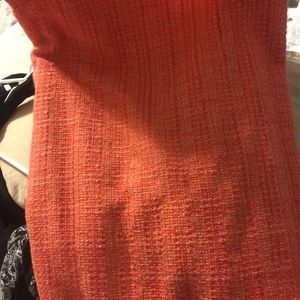 Jcrew Orange pencil skirt