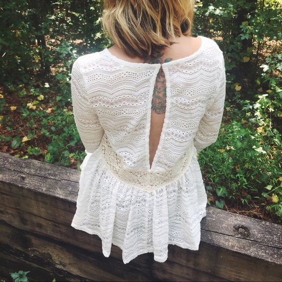 Anthropologie Tops - Perfect Lace Peplum Anthropologie Tops - Perfect Lace Peplum