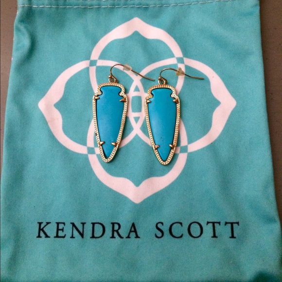 ✨ Kendra Scott ✨ Turquoise Sky Spear Earrings