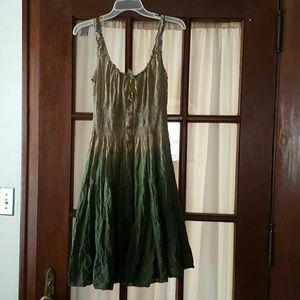 Olive summer dress