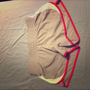 Nike gray and red workout shorts