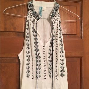 Top with embroidery from Francesca's