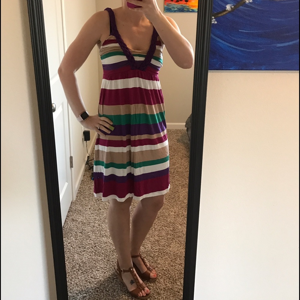 Multi fall colored dress