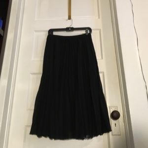 Classic black pleated skirt
