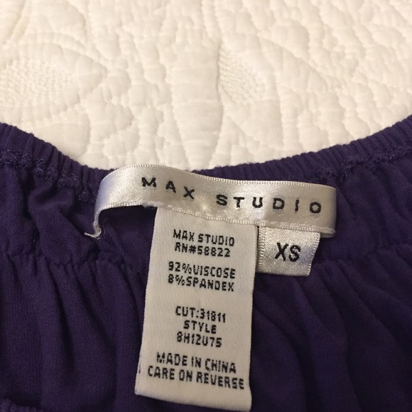 Max Studio purple boho top - Picture 4 of 4