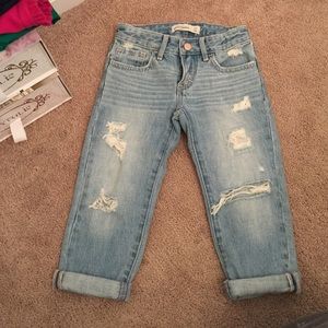 Abercrombie kids girls boyfriend jeans sz 3/4