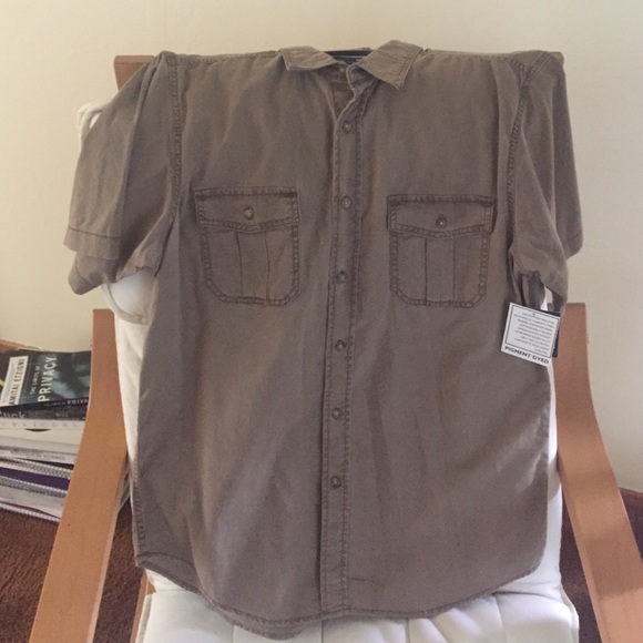 Basic Editions Men's Button Up Shirt