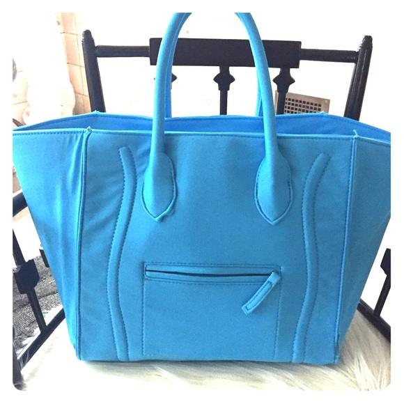 Blue Neoprene Tote