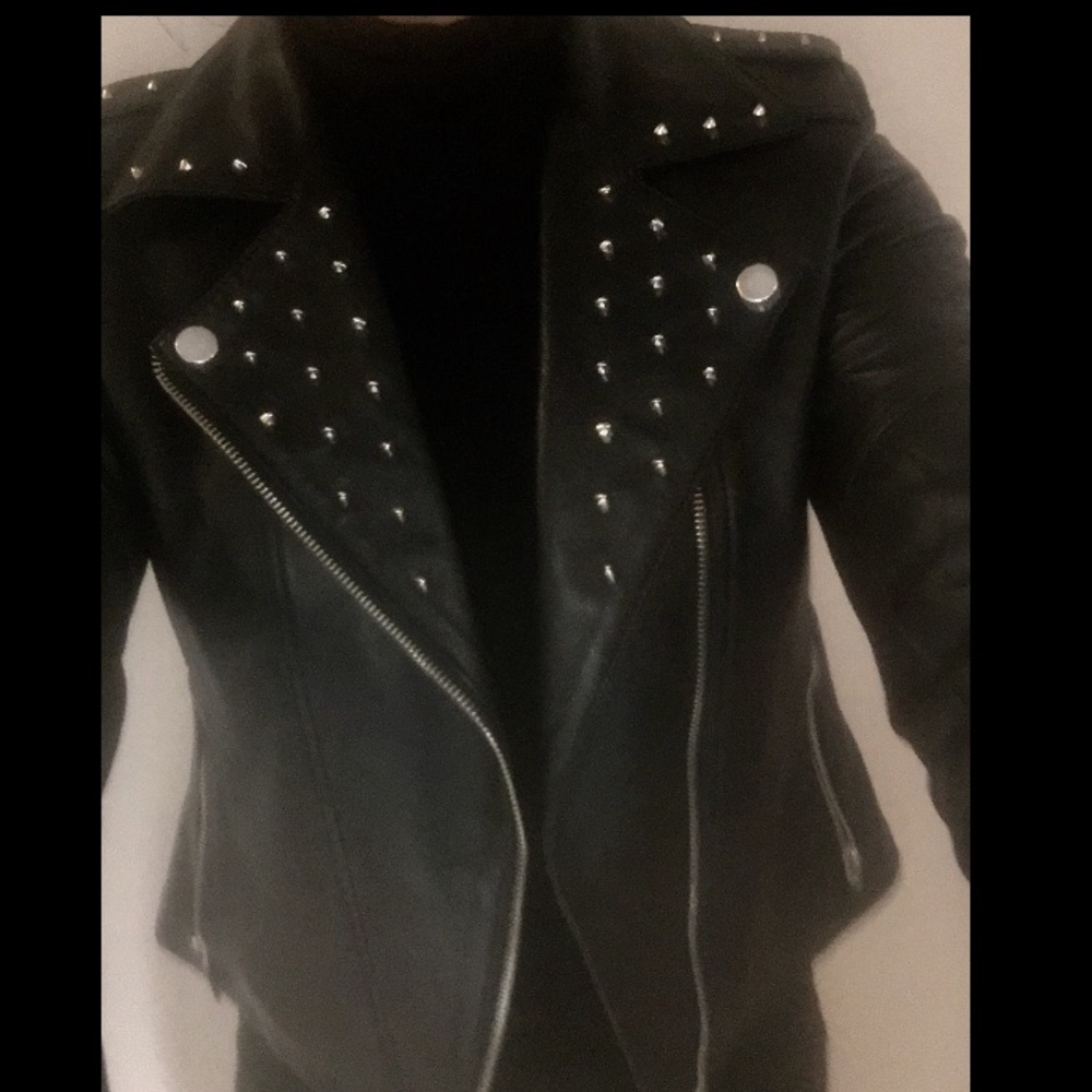 Authentic Studded Leather Jacket | Size | Small
