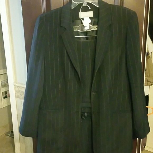 Pinstriped suit