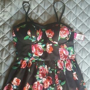 Rose floral dress