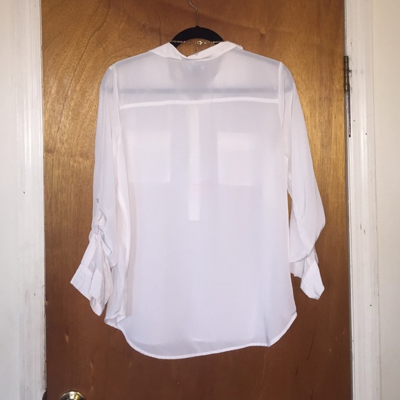 Off white, long sleeved shirt from old navy - Picture 2 of 3