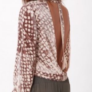 Blue Life Top with Open Back