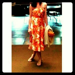 Banana Republic silk floral dress