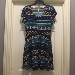 Aztec print dress