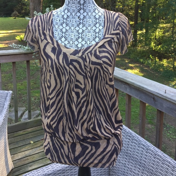 Animal Print SWEET PEA Top By Stacy Frati Sz L