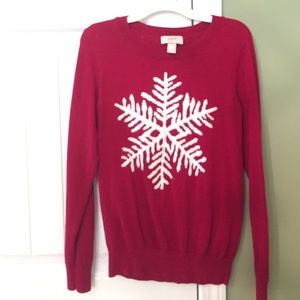 Loft Snowflake Sweater