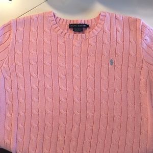 Ralph Lauren pink sweater, size large