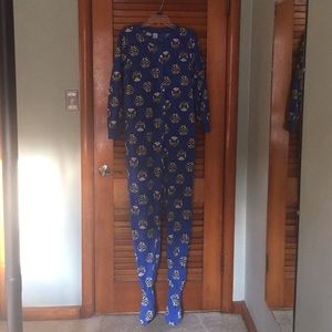 One piece footie pajamas