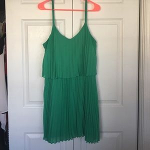Emerald green dress