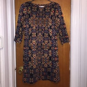 Floral box-dress