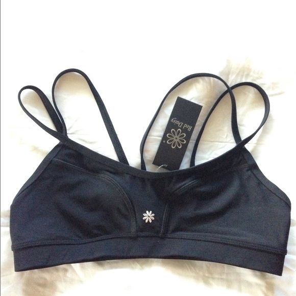 Red Daisy sports bra medium yoga crossfit boutique