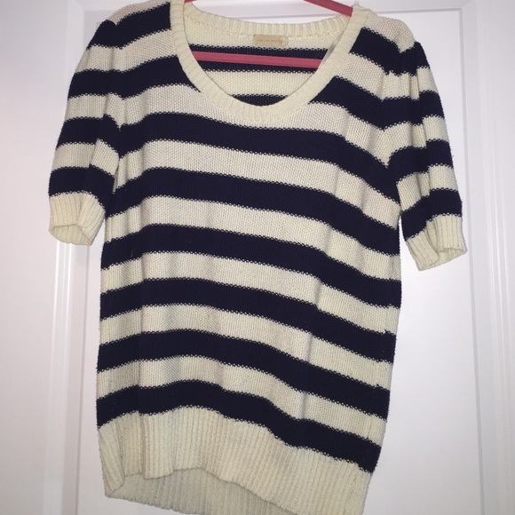 Urban outfitters navy and white sweater