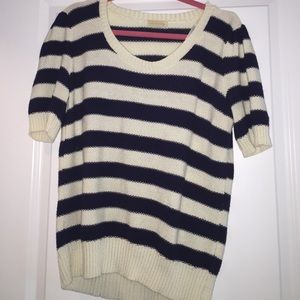 Urban outfitters navy and white sweater