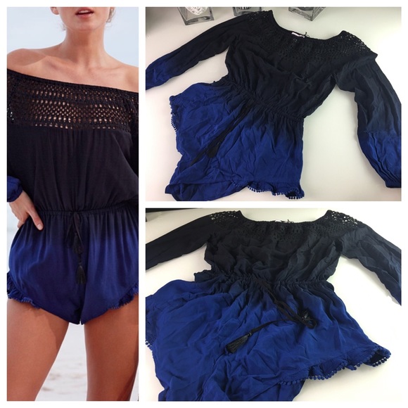 Victoria Secret Long-Sleeve Cover up Romper - Picture 3 of 4