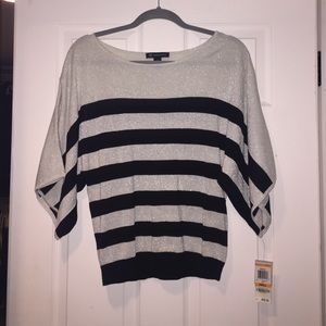 Inc Black and Silver Top