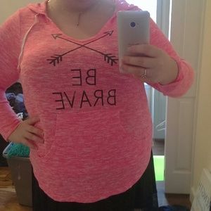 Be brave arrow hoodie shirt