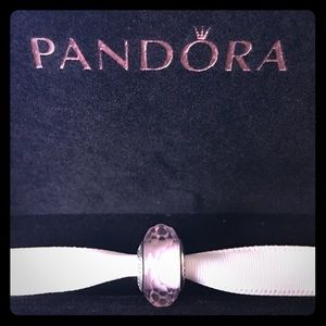 Pandora Pink Faceted Murano