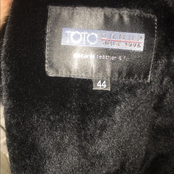 Genuine leather sheepskin fur hooded coat sz S - Picture 4 of 4