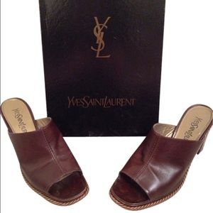 YSL vintage clogs