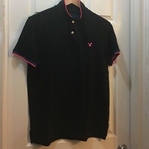 American Eagle Black polo shirt SIZE L