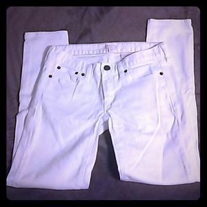 J.Crew stretch white jeans. 99% cotton, 1% spandex