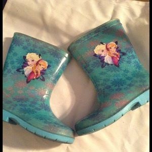 Kids frozen rain boots